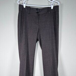 Ann Taylor Dress Pants Women's 6 Brown Houndstooth Business Office